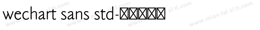 wechart sans std字体转换